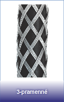 3-pramenné ocelové punčochy pro lana a kabely
