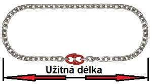 Řetěz nekonečný průměr 16 mm, užitná délka 5,5 m, třída 8 GAPA