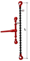 Stahovací řetězová sestava typ č.2 průměr 10 mm, délka 1,5m, třída 8 GAPA - 2/2