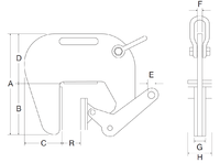 Svěrka na trubky a roury CBA 3t, 60-120mm - 2/3