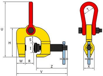 Šroubovací svěrka SCCW 1 t, 0-30 mm - 2