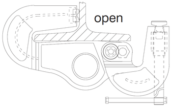 Závěsná svěrka USC 4t, 125-305mm - 3