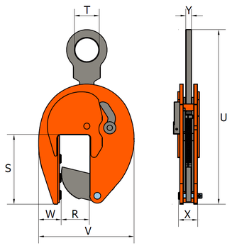 Vertikální svěrka VHPW 1 t, 0-80 mm - 3
