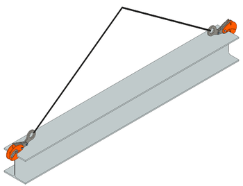 Nosníková svěrka OBKW 2 t, 3-20 mm vertikální - 4